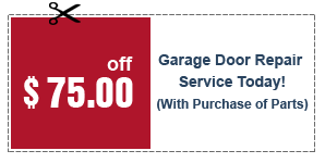 $75.00 OFF - Garage Door Repair Service Today